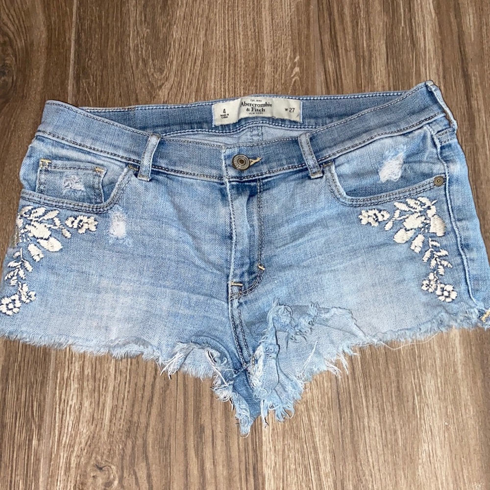Abercrombie blue Jean shorts